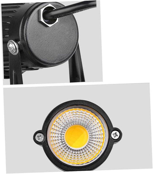 HOMSFOU Led Flood Light Outdoor Solar Spotlights Landscape Ground Light for Yard Garden Patio Fence