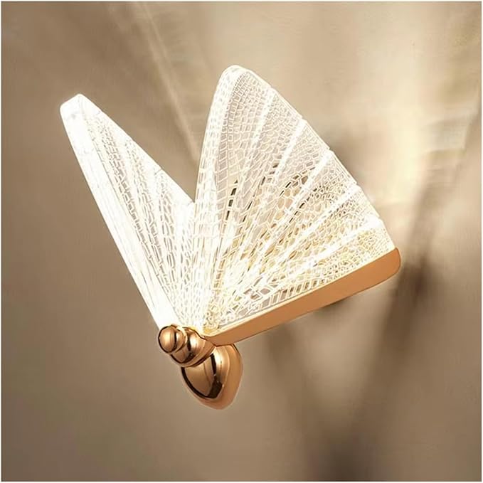 Rose Gold Butterfly Wall Lamps Aisle Living Room Staircase Bedroom Bedside Background Wall Sconce Luxury Home Decor Light Fixture ?