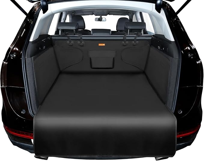 Alfheim Cargo Liner for Dogs, Nonslip Waterproof Pet Boot Liner with Bumper Flap Protector, Durable Washable Cargo Cover Mat Travel, Universal for Medium Small Car Truck SUV