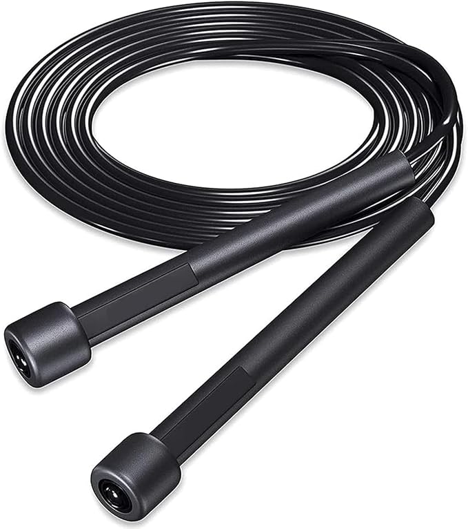 Adjustable Jump Rope for Women Men Kids Fitness Exercise,Black