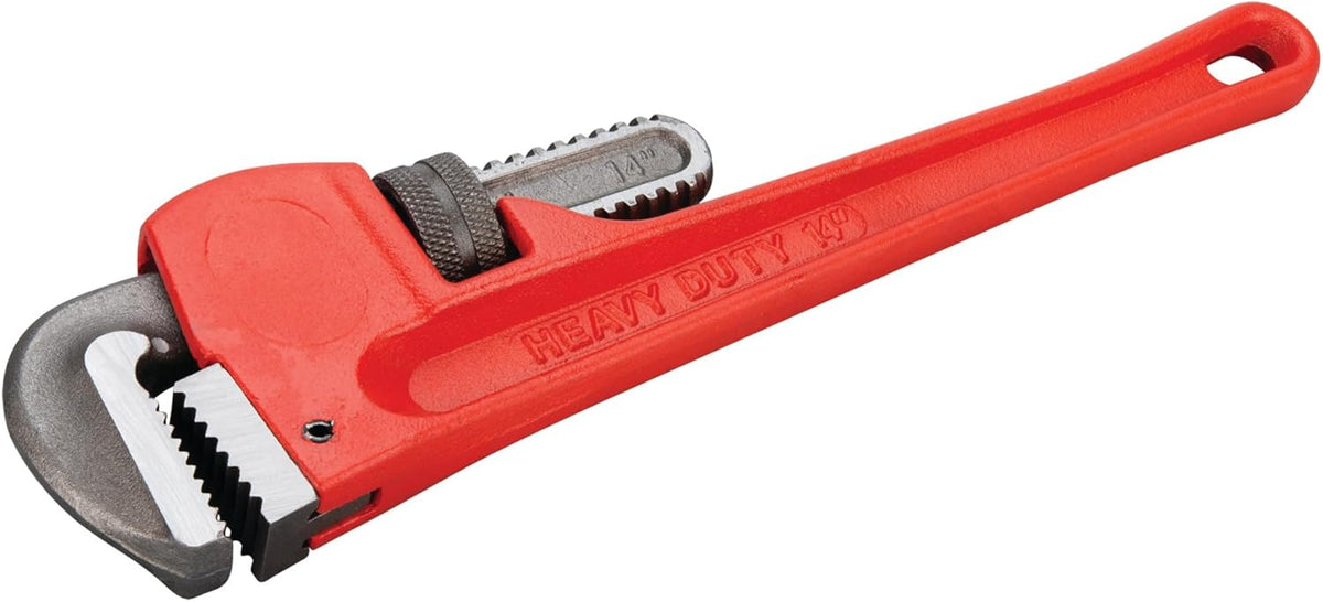 Performance Tool W1133-14B Heavy-Duty Adjustable Straight Pipe Wrench, 14-inch