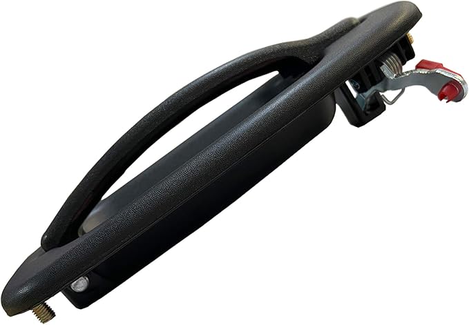 NPAUTO Exterior Front Passenger Side Door Handle Compatible with 1999 2000 2001 2002 2003 2004 2005 2006 2007 Silverado GMC Sierra Tahoe Yukon XL Avalanche 1500 2500 HD, Black, No Keyhole