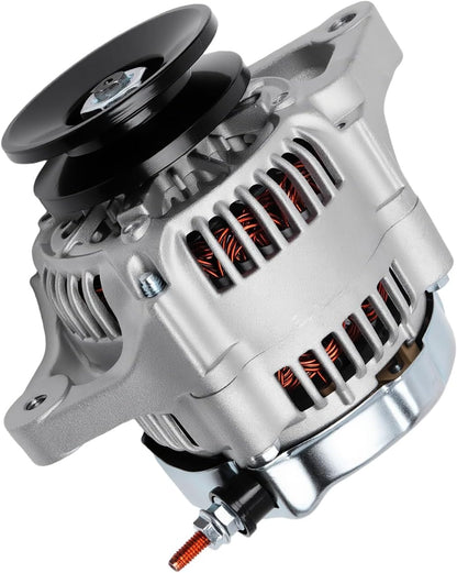 Alternator Compatible with Honda CR-V 2.4L 2002-2006, Acura RSX 2L 2002-2006, 12V 90Amp 7-Groove Pulley IF IR, 13966N 31100-PNC-004 13966 AMT0172