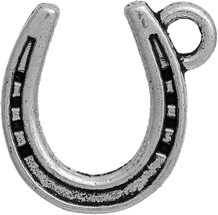 JGFinds Western Lucky Horseshoe Charms for Western Jewelry Making, Bulk 95 Pack - DIY Horseshoe Charms for Necklace, Earring Making or Country Charm Keychain