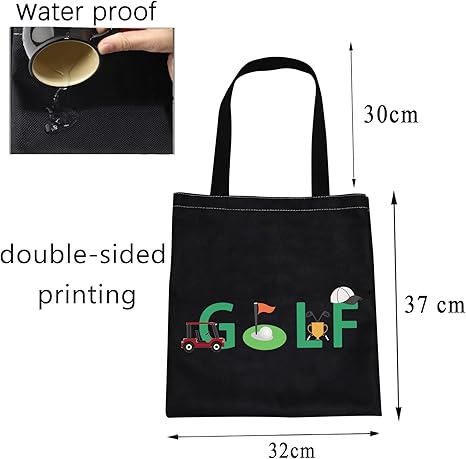 Golf Gifts Golf Tote Bag Ladies Golf Canvas Tote Bag Golf Player Gifts Golf Lover Gifts for Women Golfers Travel Bag
