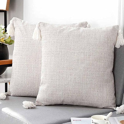 Throw Pillow Cover Pack of 2, Decorative Throw Pillow Case, Japanese Cushion Cover with Zipper Closure, Pillow Covers for Chair, Sofa, Bed, Living Room and Home Decor, 18 x 18 in Day