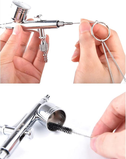 Joyangy 12 Pcs Airbrush Cleaning Kit with Needles and Brushes for Painting