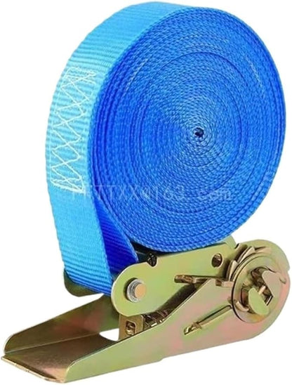 Lashing Strap with Ratchet 1000kg(2200lbs) Tensile Force Cargo Tie Down Strap Heavy Duty Roof Rack Strap 24610M(10M)