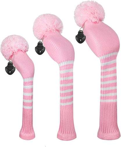 Scott Edward Golf Headcovers for Woods Set of 2 Fits Well Driver(460cc) Fairway Wood and Hybrid(UT),Beautiful and Interesting Patterns