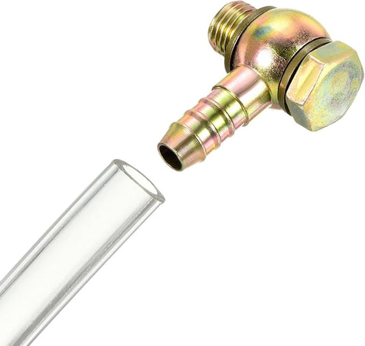 2Pcs 11mm Barbed M14x1.5 Male Thread Hose Fittings Elbow Connectors Carbon Steel HIEUBE141