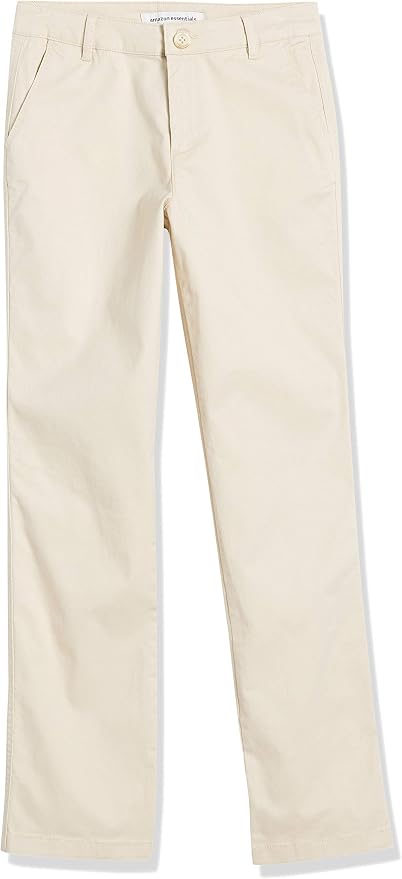 Essentials Women's Slim Fit Straight Leg Stretch Twill Chino Pant