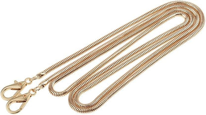 Handbag Chain Metal Skinny Snake Chain Bag Chain Strap Replacement for Handbag Crossbody Bag Shoulder Bag-Gold