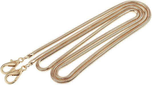 Handbag Chain Metal Skinny Snake Chain Bag Chain Strap Replacement for Handbag Crossbody Bag Shoulder Bag-Gold