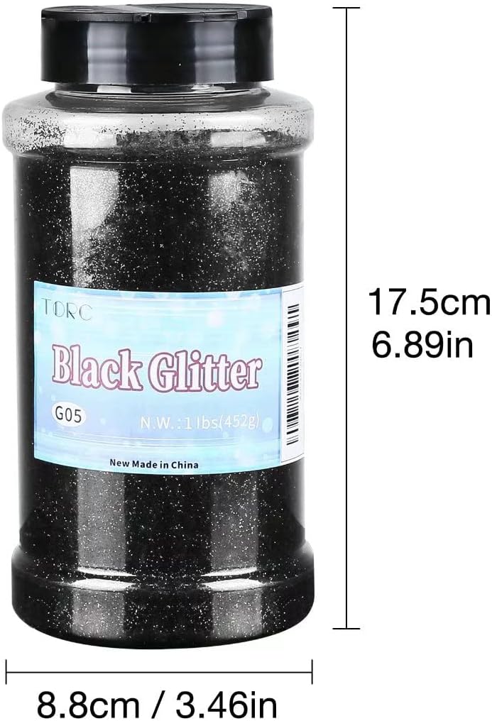 Color Splash! Black Glitter (16 oz)