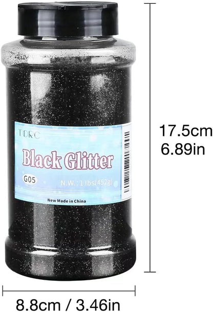 Color Splash! Black Glitter (16 oz)