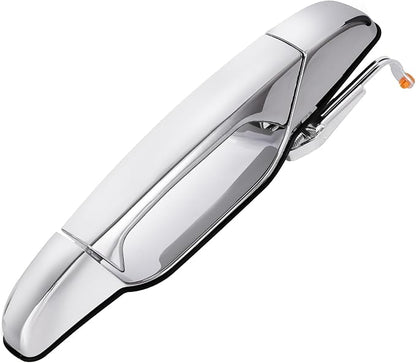 Exterior Chrome Door Handle Rear Right Passenger Side Replacement for 2007-2013 Chevy Avalanche Silverado Suburban Tahoe,GMC Sierra Yukon XL,Cadillac Escalade ESV Replace 15915660,80547,22738726