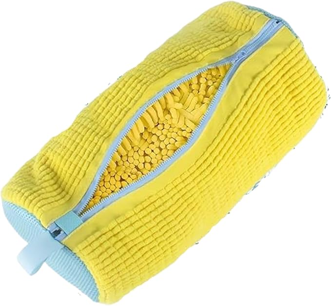mcdhhemoShoe Washing Machine Bag, Sneaker Laundry Shoe Bag for Washer and Dryer, Durable Mesh Laundry Bags for Delicates Shoes Washing Bag with Side Zip, Reusable Shoe Bag for Gym Shoes(Yellow?