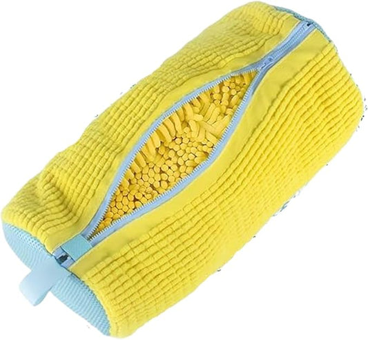 mcdhhemoShoe Washing Machine Bag, Sneaker Laundry Shoe Bag for Washer and Dryer, Durable Mesh Laundry Bags for Delicates Shoes Washing Bag with Side Zip, Reusable Shoe Bag for Gym Shoes(Yellow?