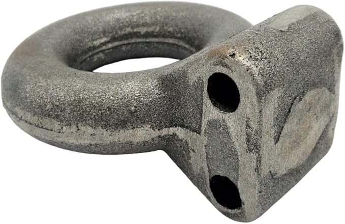 3" Adjustable Pintle Coupler Lunette Eye Trailer Hitch Forged Tow Ring Military