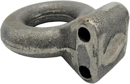 3" Adjustable Pintle Coupler Lunette Eye Trailer Hitch Forged Tow Ring Military