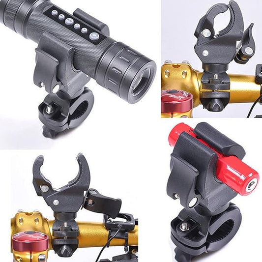 Gatuida Sturdy Bike Light Stand Plastic Flashlight Holder Bike Stand Clip for Cycling Accessories