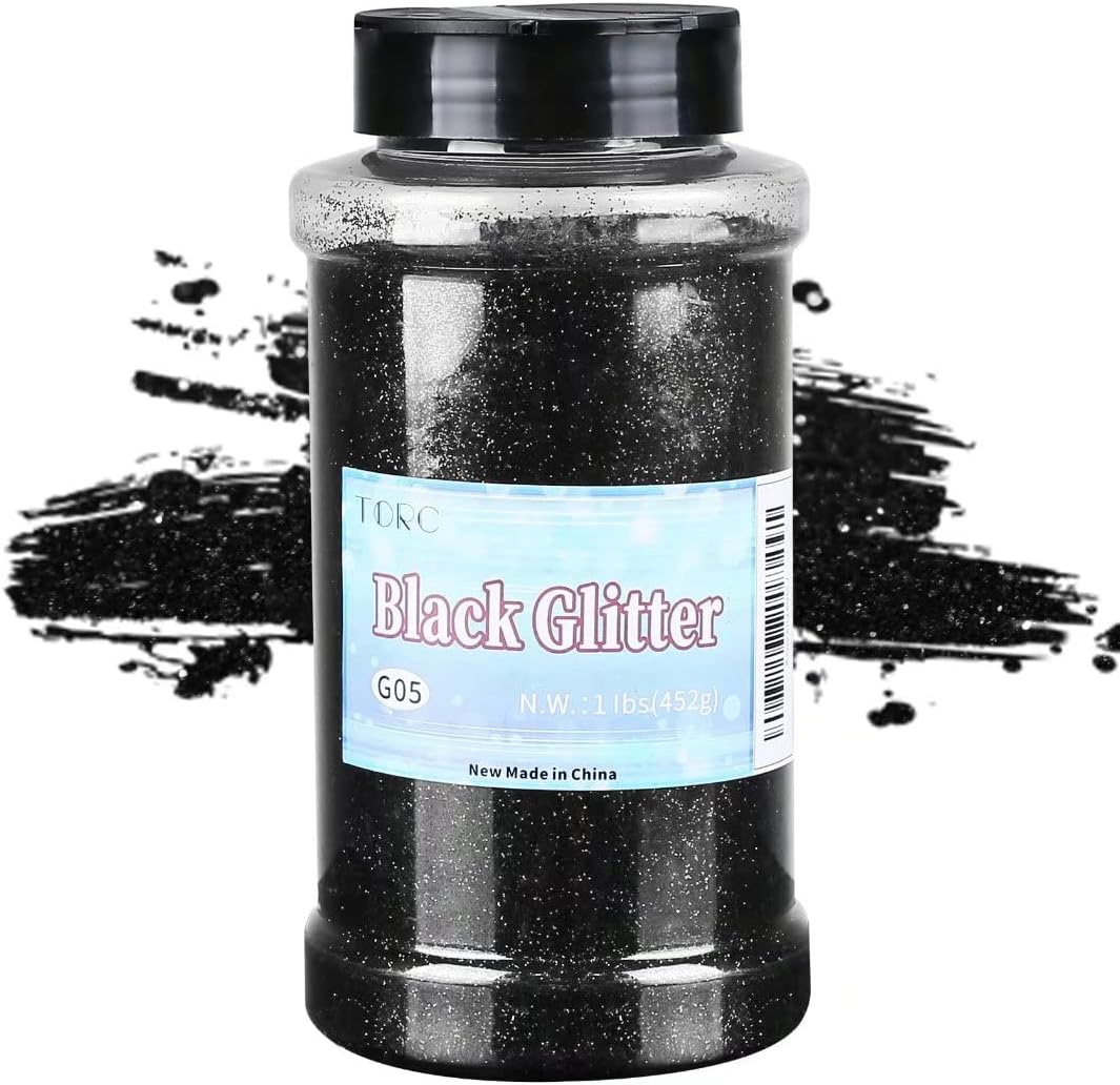 Color Splash! Black Glitter (16 oz)