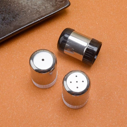 Silver Sugar Shakers Spice Salt Pepper Organizer Container Dust-proof Stainless Steel Salt and Pepper Mill Sets