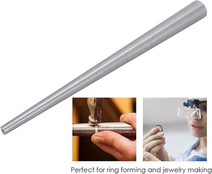 8.5cm Ring Mandrel for Ring Making, Stainless Steel Ring Enlarger Stick Mandrel Sizer Tool for Jewelry Making Forming Mandril Anillos