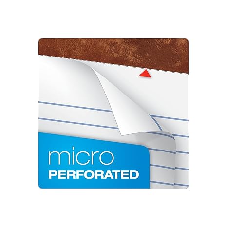 TOPS 75330 "The Legal Pad" Ruled Pads, LegalWide, 8 12 x 11 34, White, 50 Sheets