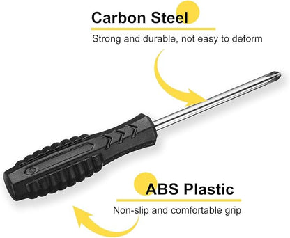 uxcell Mini Phillips Screwdriver 5.0mm 142mm Length Micro Precision Cross Head Screwdrivers with Non-Slip Handle for Watch Eyeglasses Cellphone Electronics Small Appliances Repair