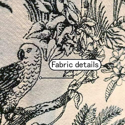 Large capacity handbag linen cotton flower embroidery retro exquisite doodle fashion shopping bag