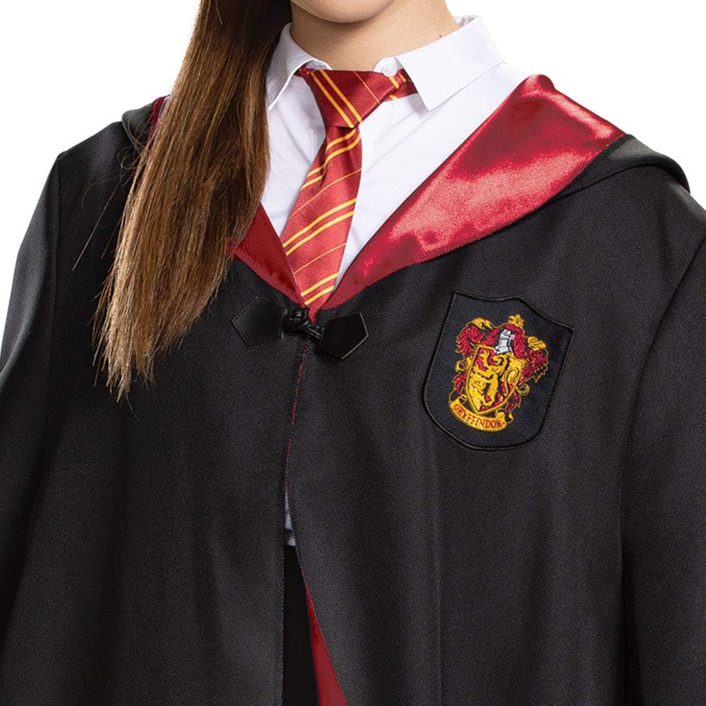 Harry Potter Robe, Deluxe Wizarding World Hogwarts House Themed Robes for Adults, Movie Quality Dress Up Costume Accessory