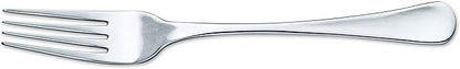 ARCOS Series Madrid-Table Fork-monoblock of one Piece Stainless Steel 1810 and 190 mm. 7.5 Inches. Silver Color