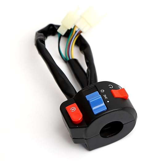 Zuma Chinese Scooter Waterproof Aluminum 78'' 22mm LeftRight Side Handle Switch Control Assembly Set with Ignition Cutoff Function for Disc Brake System GY6 50cc 125cc 150cc Moped Scooter Motorcycle