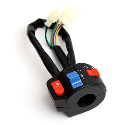 Zuma Chinese Scooter Waterproof Aluminum 78'' 22mm LeftRight Side Handle Switch Control Assembly Set with Ignition Cutoff Function for Disc Brake System GY6 50cc 125cc 150cc Moped Scooter Motorcycle