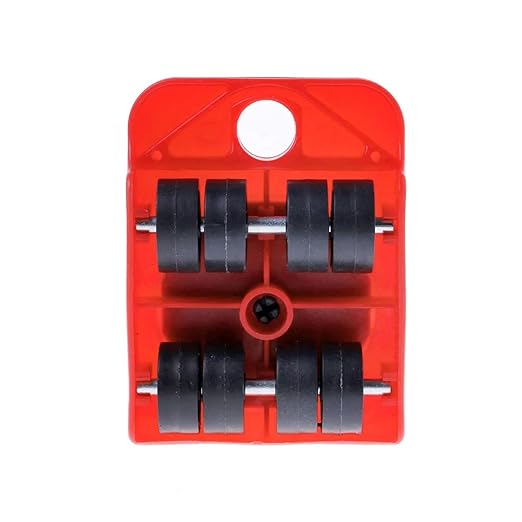 Heavy Furniture Casters Moves Furniture Tool Transport Shifter Moving Wheel(1pcs red Wheel)
