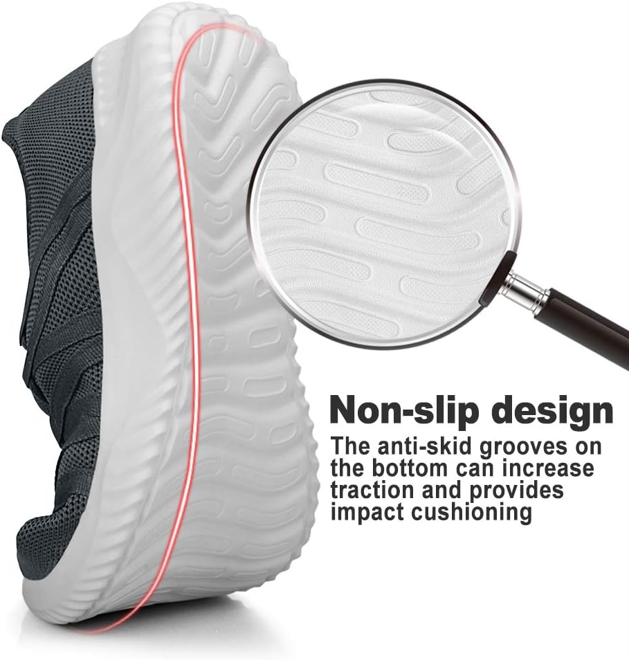 Mens Slip On Running Shoes Breathable