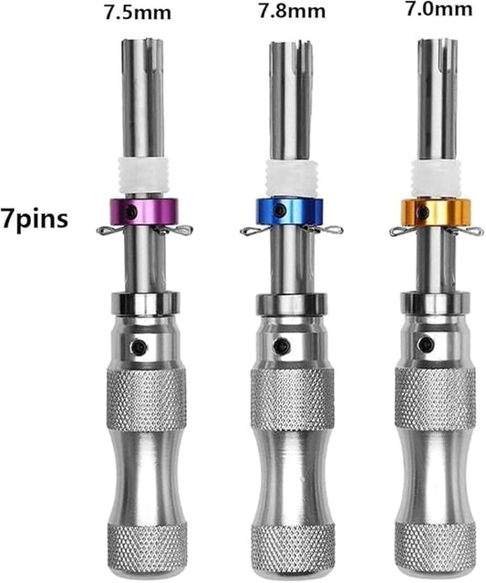 Unifizz Tubular Tool Stainless Steel Screwdriver Anti Slip Manual Tool Hexagonal Wrench Parts Home Set,Pick Gasket Tool Set Stainless Steel Hand Repairs Auto Hooks Seal and for Tubular Seal LX203