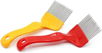 Beehive Honey Fork Comb, Unfasten Fork to Cut Honey Fork, 1 Beekeeping Tool(Red)