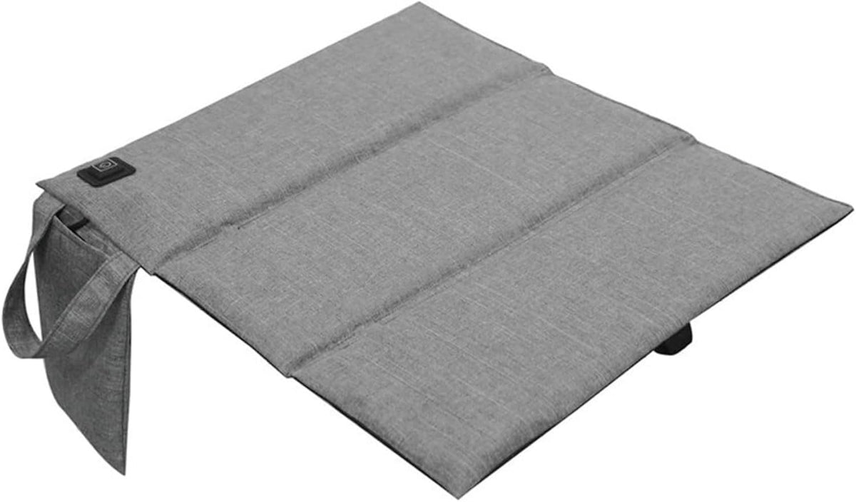 Portable Heated Seat Cushion 3-Level Foldable USB Heating Heated Stadium Seats for Bleachers Outdoor Camping Hiking, 17x16in, Battery Not Included