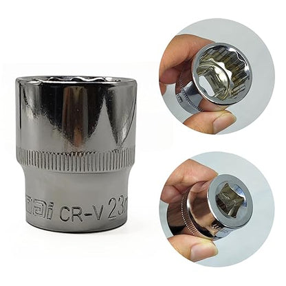 2 units of 12 inch 12 points of 0.906 in compatible with BMW models, splined plug with 0.748 in rotating nut plug, damaged nut lock extractor, rusty,