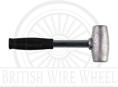 4lb Lead Hammer for Knock Off Wheels - Lead Alloy Non-Marring Automotive Dead Blow Hammer | Perfect Tool for Knock-Off Spinner Caps for Lowriders and Classic Cars with Wire Wheels