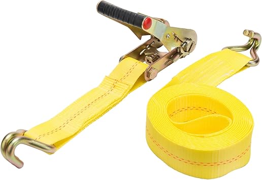 HAMPTON PROD Keeper Keeper - 2" x 16' Heavy Duty Ratchet Tie-Down with Double J-Hooks - 3,333 lbs. Working Load Limit and 10,000 lbs. Break Strength