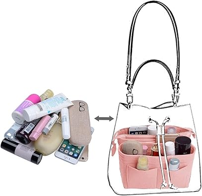 ZTUJO Purse Organizer, Bag Organizer, Insert Purse Organizer With 2 Packs In One Set For LV NeoNoe Noe Series perfectly