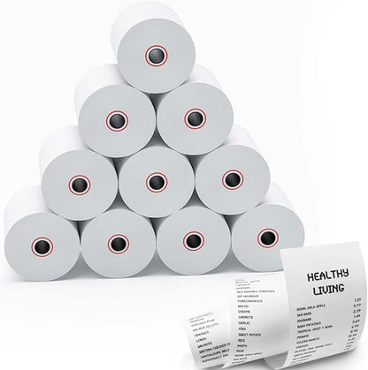 Thermal Receipt Paper Rolls, 3-18 x 230ft Thermal Paper, POS Cash Register Paper Rolls (10 Rolls)