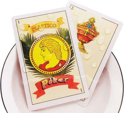 CDBXRA 2 Decks Spanish Playing Cards Cartas Españolas, Baraja Española, Briscas Cards Puerto Rico, Mexican Playing Cards, Plastico Spanish Cards, Barajas Espanolas Plasticas(with Playing Card Boxes)