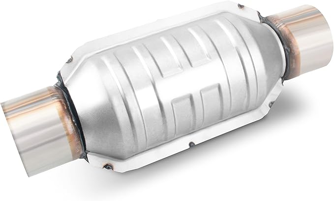 3" Catalytic Converter Universal 3 Inch Inlet/Outlet Cat Converter with O2 Port and Heat Shield (EPA Compliant)
