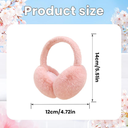 Ear Muffs for Winter Women Adjustable Faux Fur Earmuffs -Ear Warmer Headband for Women & Men