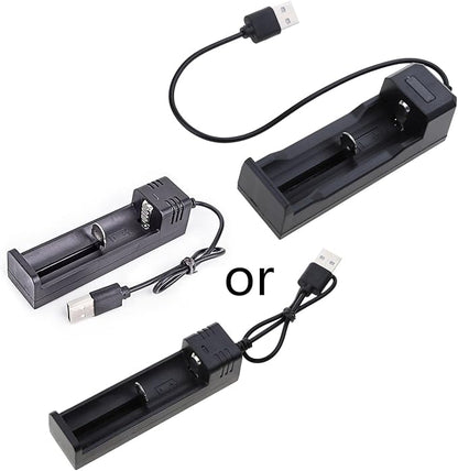 1 Slot Battery Charger Intelligent USB Charger for 18650 16340 14500 26650 Rechargeable Batteries with LED 18650 Battery Charger 1pc Rechargeable Batteries USB