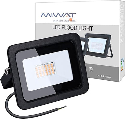MIHEAL Ultra-Thin 10W 20W 30W 50W 100W LED Flood Light Spotlight Led Search Lamp 110V Floodlights for Outdoor Garden Street Square (Warm White, 30W)